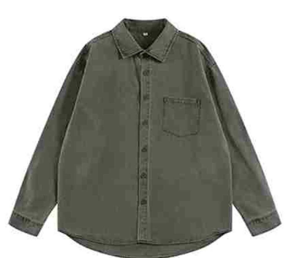 Olive Denim Work Shirt